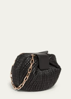 Gabriela HearstDemi Ruched Leather Clutch Bag