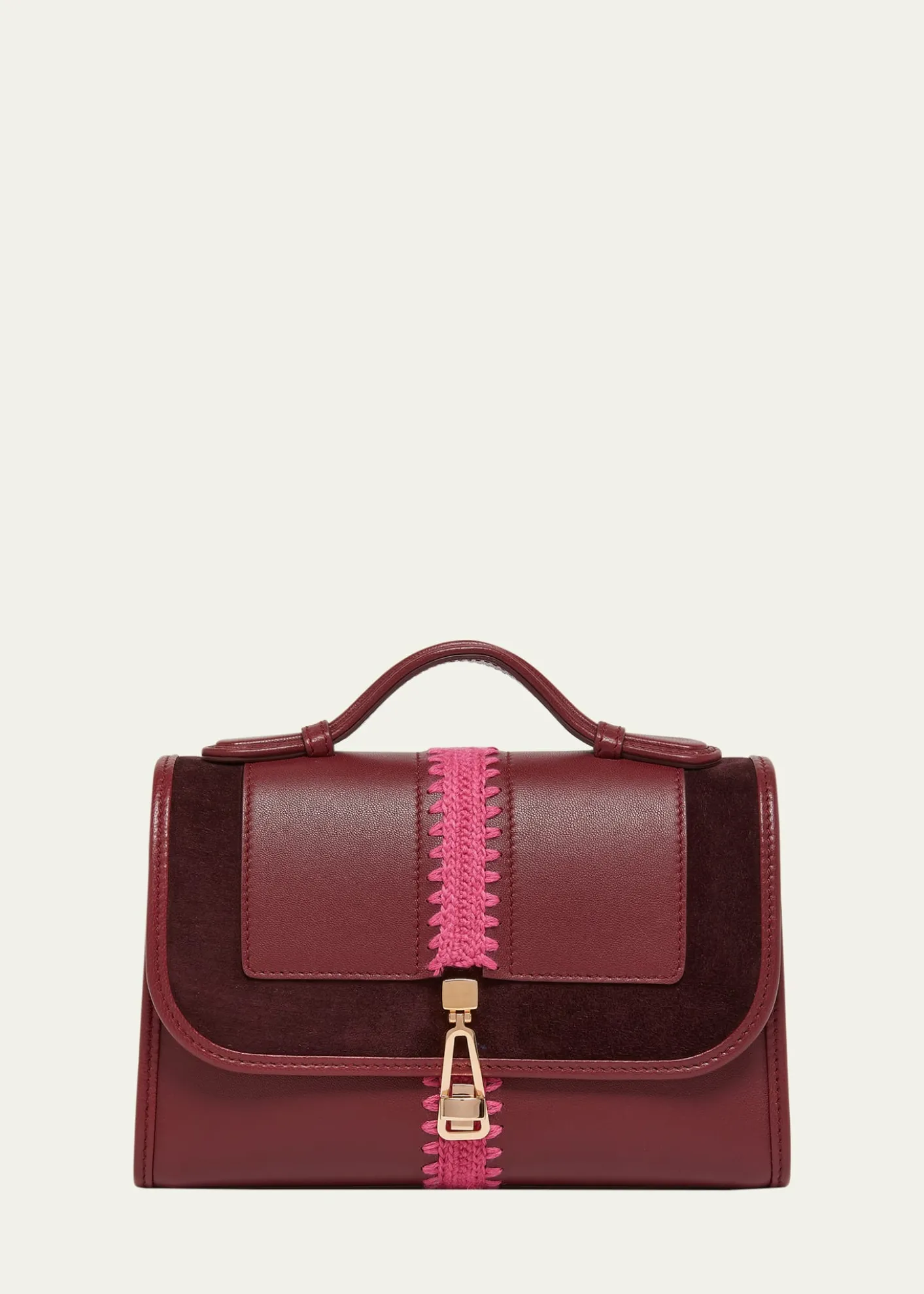 Gabriela HearstLeonora Small Embroidered Leather Top-Handle Bag