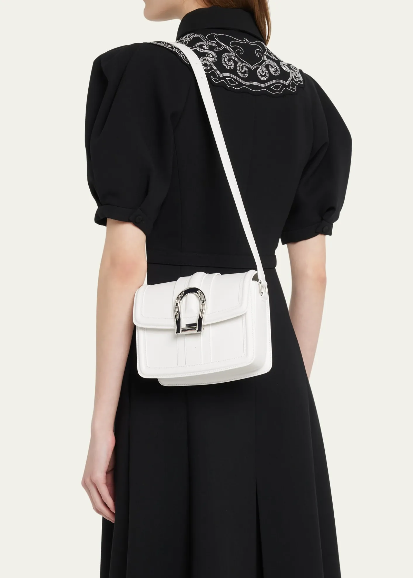 Gabriela HearstLucky Buckle Lambskin Shoulder Bag