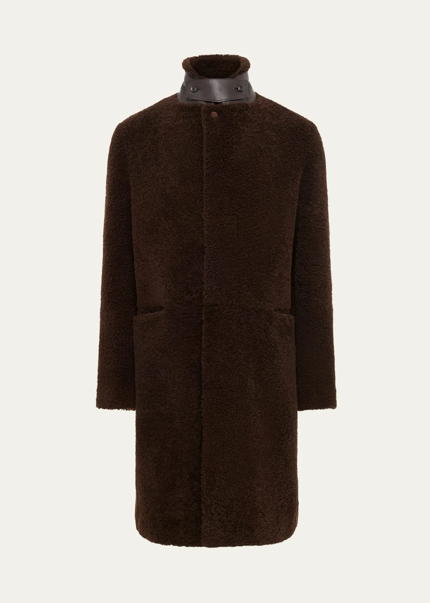 Gabriela HearstMen's Shearling Teddy Car Coat