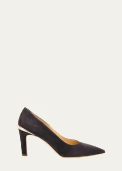 Gabriela Hearst75mm Edwina Suede Pointed-Toe Pumps