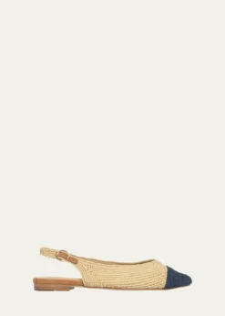 Gabriela HearstStrength Raffia Slingback Flats