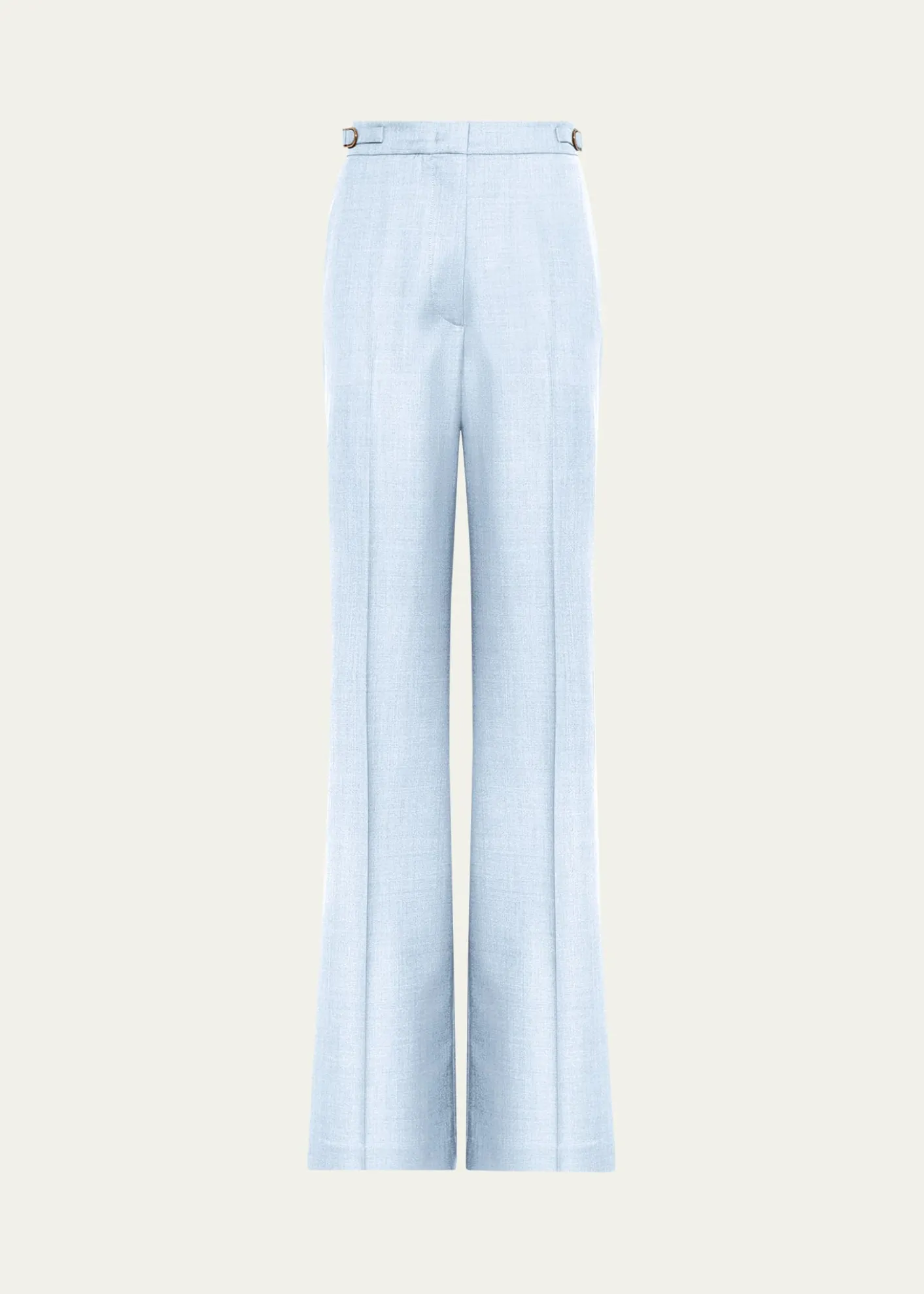 Gabriela HearstVesta High-Waist Wool-Silk Straight-Leg Pants