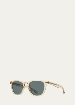 Garrett LeightMen's Brooks x Sun Keyhole-Bridge Square Sunglasses