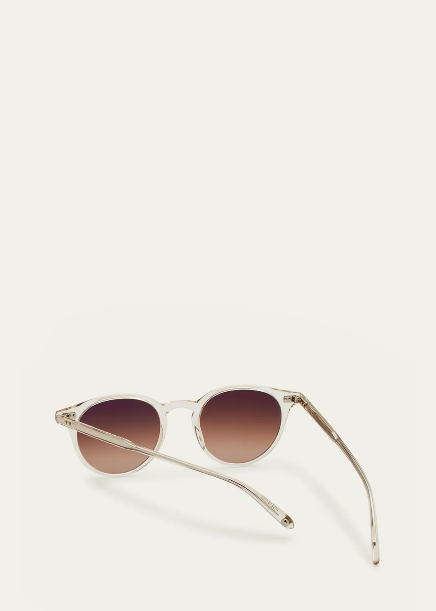 Garrett LeightMen's Clune Sun Keyhole-Bridge Round Sunglasses