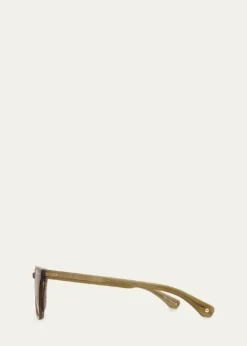 Garrett LeightMen's Earvin Acetate Square Sunglasses