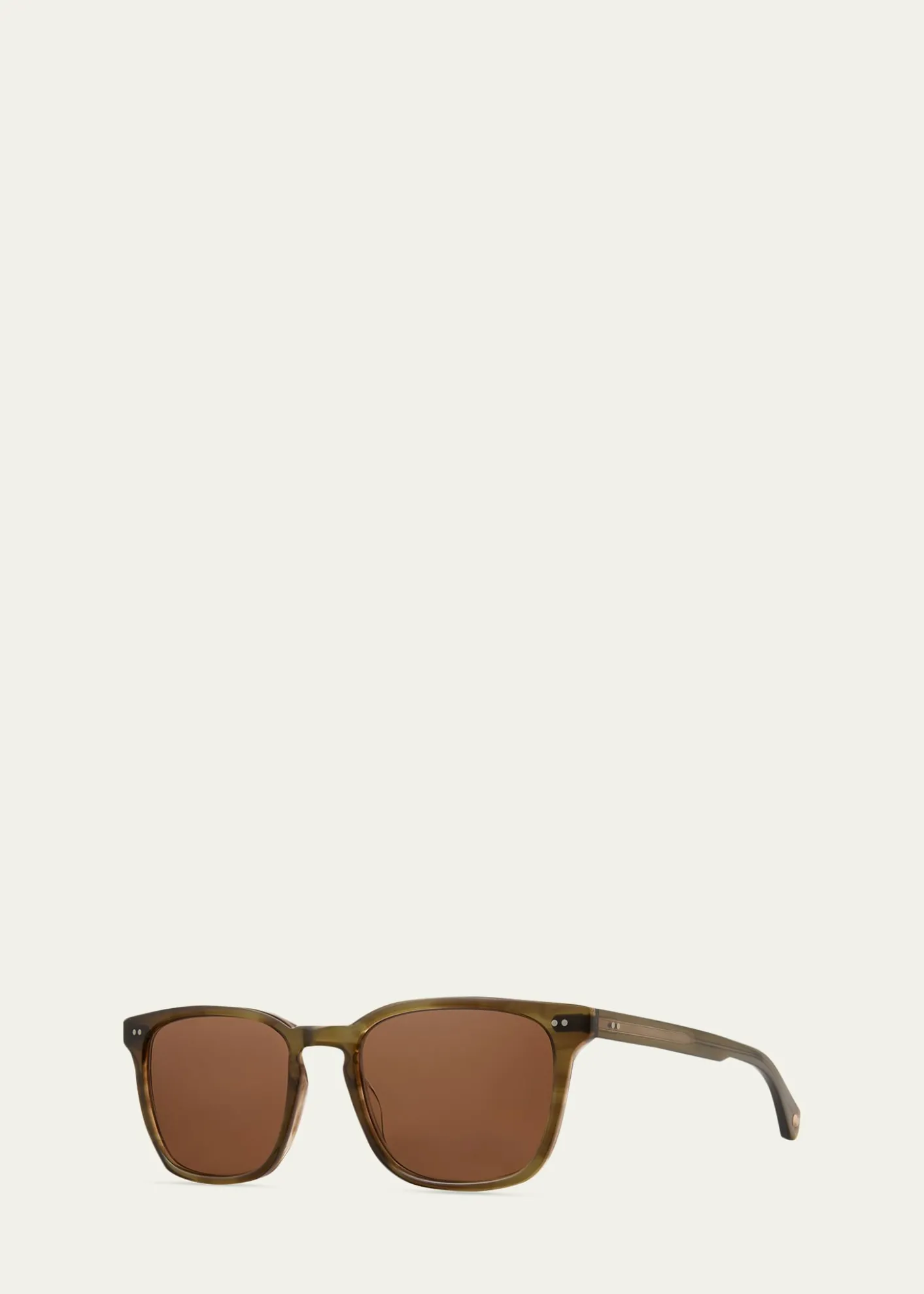 Garrett LeightMen's Earvin Acetate Square Sunglasses