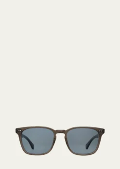 Garrett LeightMen's Earvin Acetate Square Sunglasses