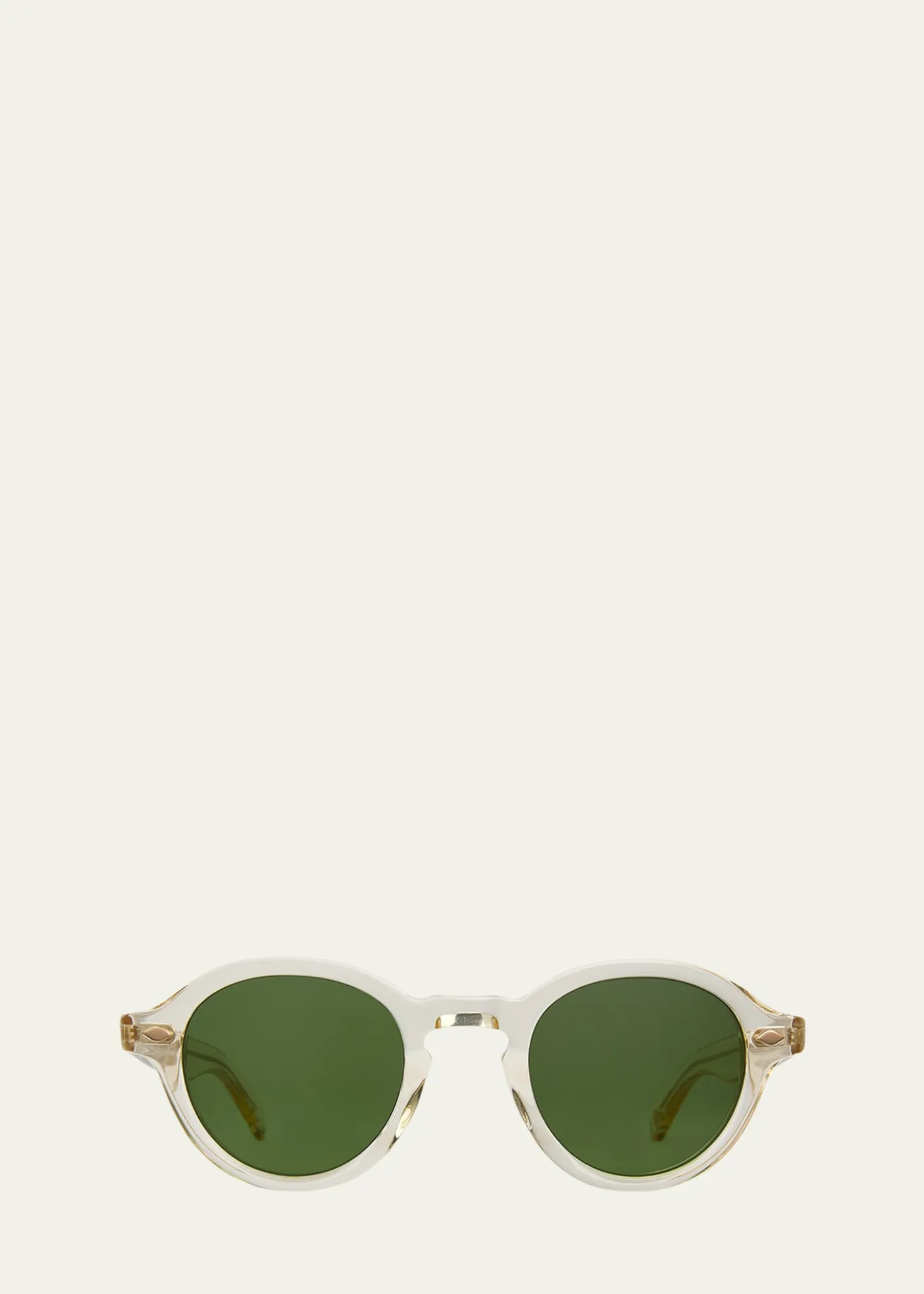 Garrett LeightMen's Flipper Acetate Round Sunglasses