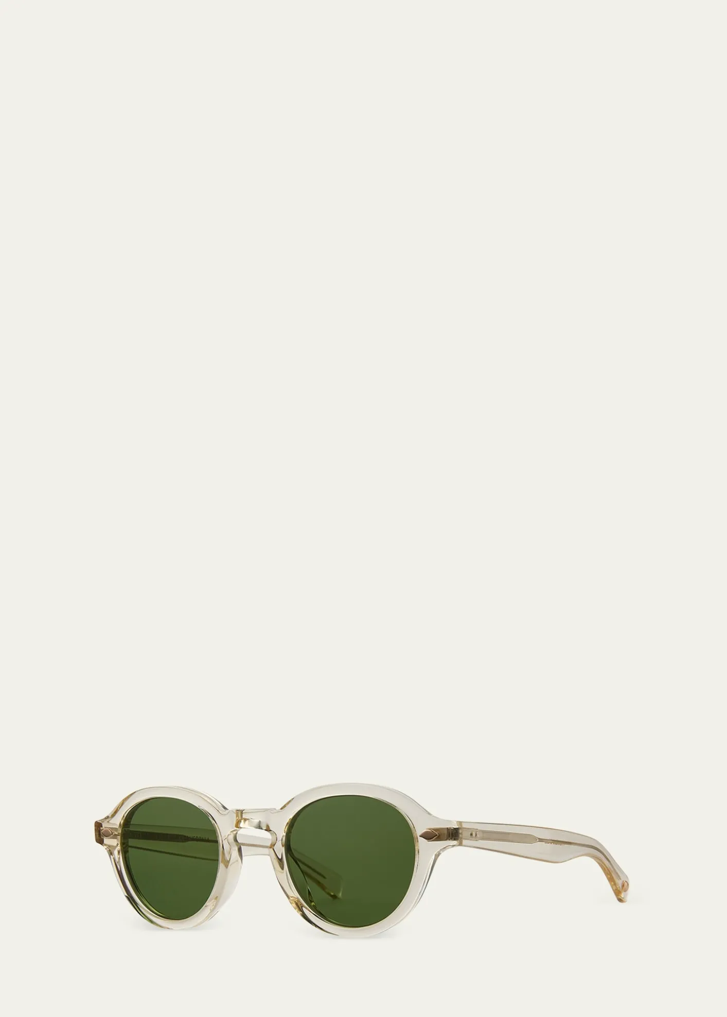 Garrett LeightMen's Flipper Acetate Round Sunglasses