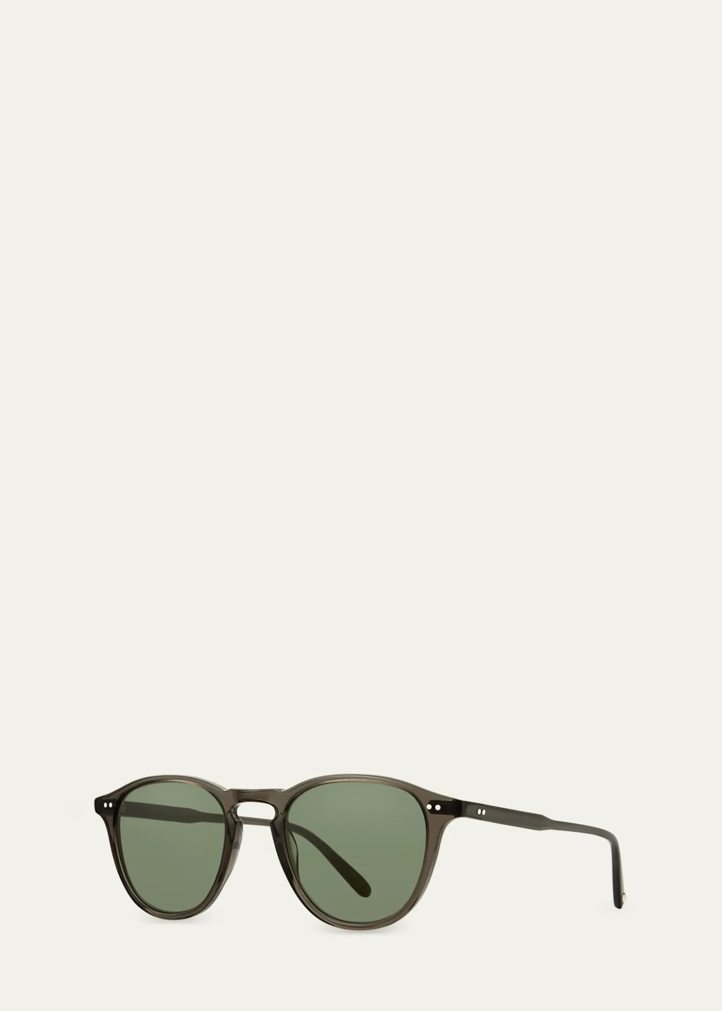 Garrett LeightMen's Hampton Sun Acetate Round Sunglasses