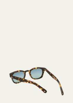 Garrett LeightMen's Kinny x Sun Keyhole Bridge Square Sunglasses