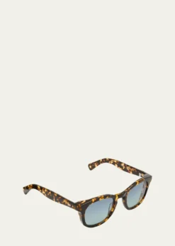 Garrett LeightMen's Kinny x Sun Keyhole Bridge Square Sunglasses
