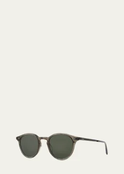 Garrett LeightMen's Marmont II Acetate Round Sunglasses