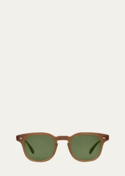 Garrett LeightMen's Sherwood Sun Acetate Square Sunglasses