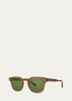Garrett LeightMen's Sherwood Sun Acetate Square Sunglasses