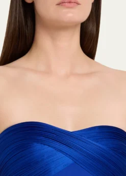 Gaurav GuptaThe Infinity Strapless Draped Column Silk Gown