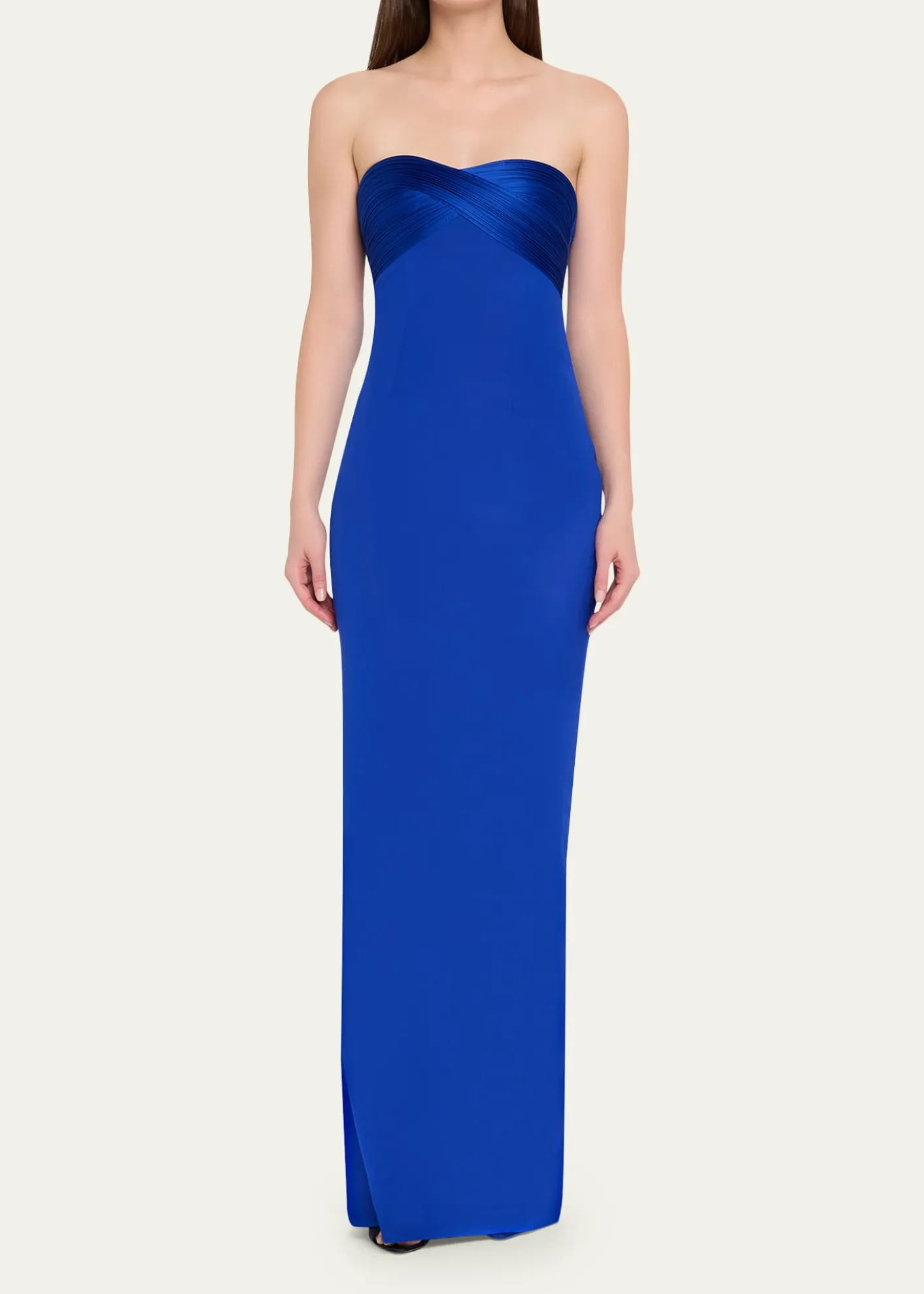 Gaurav GuptaThe Infinity Strapless Draped Column Silk Gown