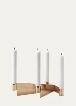 Georg JensenUrkiola Brass-Colored Candleholder