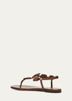 Gianvito RossiBeaded Nappa Metallic Leather Thong Sandals