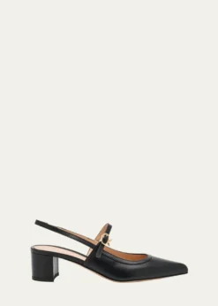 Gianvito RossiCalfskin Mary Jane Slingback Pumps