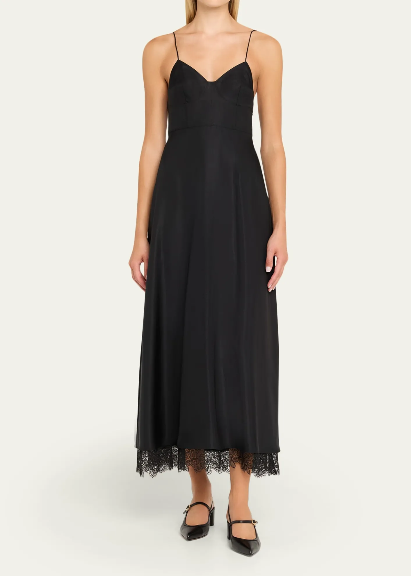 Gianvito RossiCalfskin Mary Jane Slingback Pumps