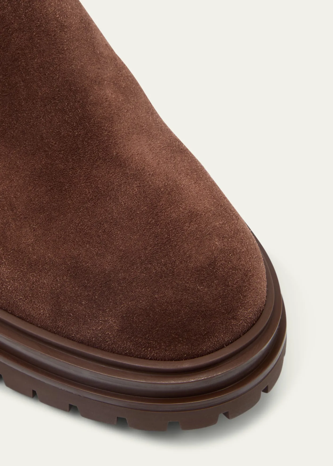 Gianvito RossiChester Suede Lug-Sole Chelsea Ankle Boots