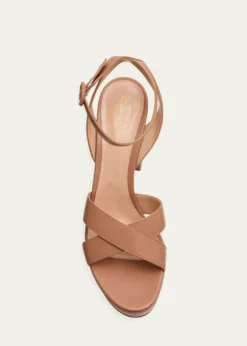 Gianvito RossiCrisscross Ankle-Strap Platform Sandals