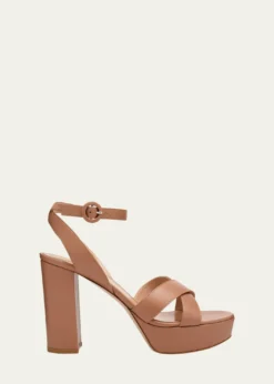 Gianvito RossiCrisscross Ankle-Strap Platform Sandals