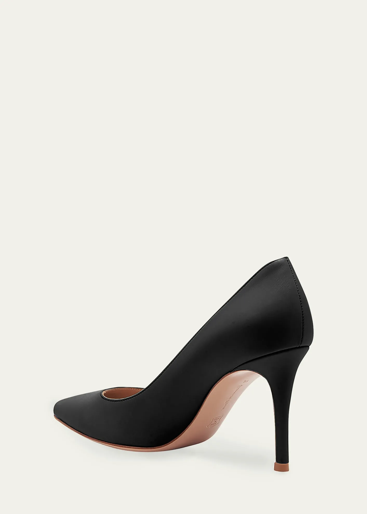 Gianvito RossiGianvito 85 Vitello Leather Point-Toe Pumps