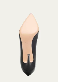 Gianvito RossiGianvito 85 Vitello Leather Point-Toe Pumps