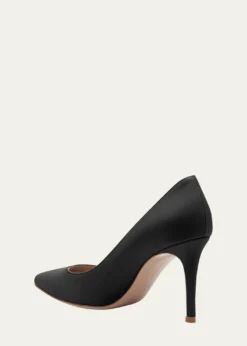 Gianvito RossiGianvito 85 Vitello Leather Point-Toe Pumps