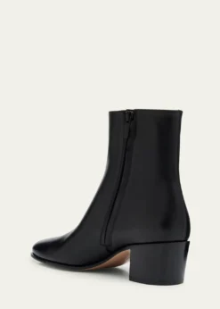Gianvito RossiGlove Leather Block-Heel Booties