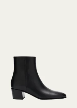 Gianvito RossiGlove Leather Block-Heel Booties