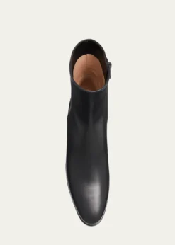 Gianvito RossiGlove Leather Block-Heel Booties