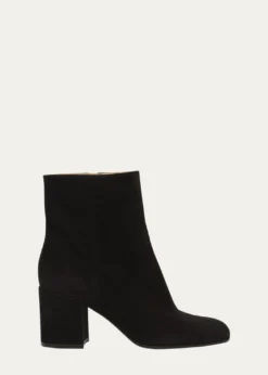 Gianvito RossiJoelle Suede Block-Heel Booties