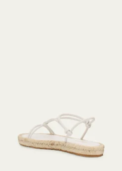 Gianvito RossiLeather Flat Espadrille Sandals