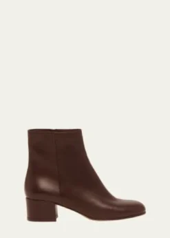 Gianvito RossiLeather Zip Ankle Booties