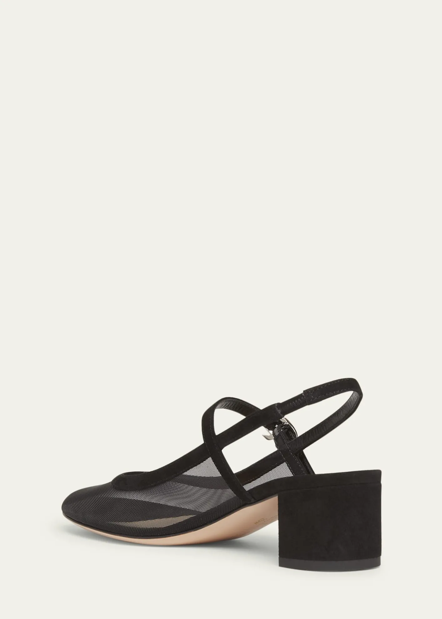 Gianvito RossiMesh Mary Jane Ballerina Pumps