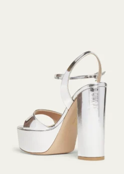 Gianvito RossiMetallic Ankle-Strap Platform Sandals