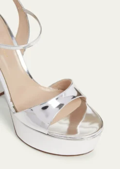 Gianvito RossiMetallic Ankle-Strap Platform Sandals