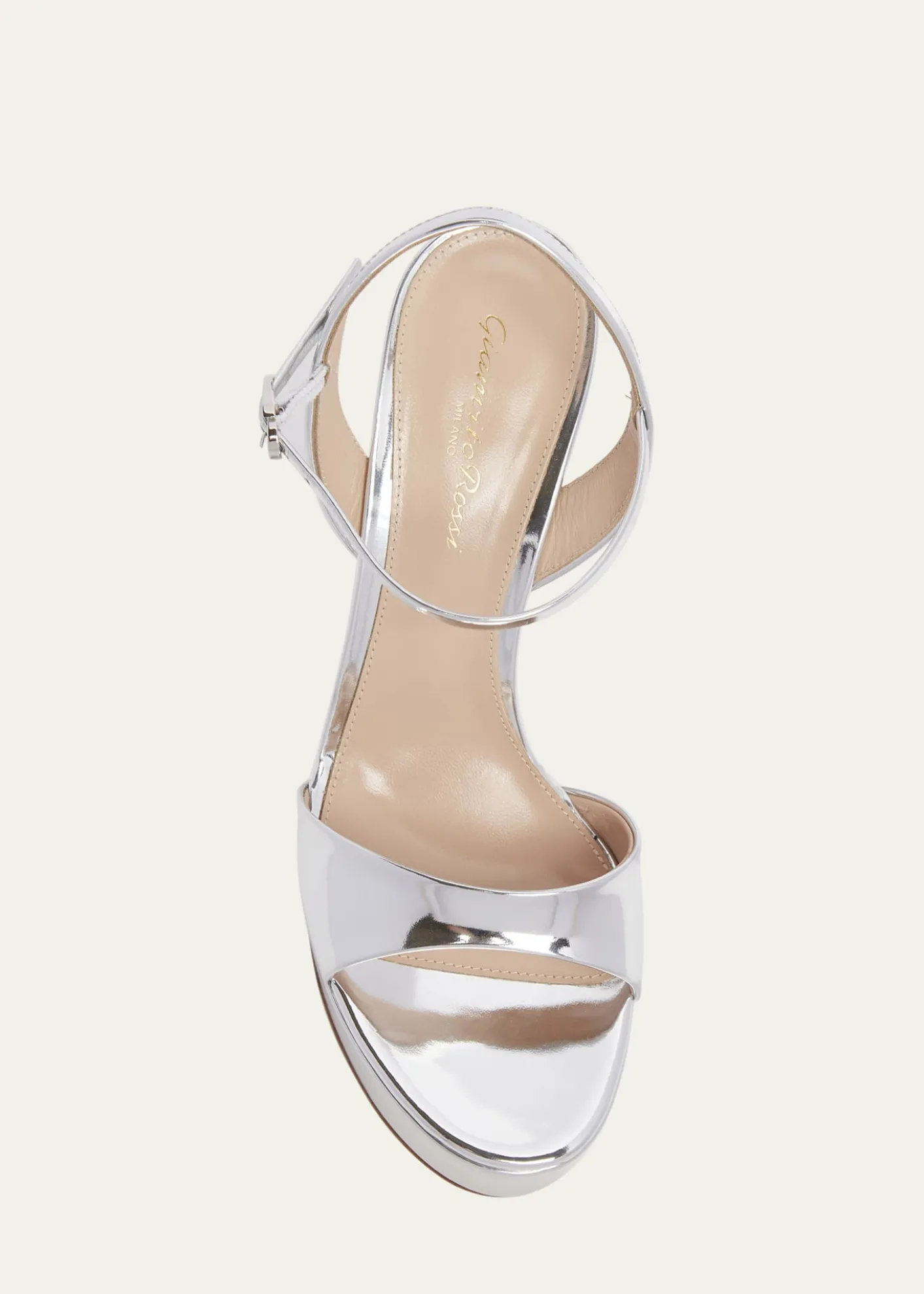 Gianvito RossiMetallic Ankle-Strap Platform Sandals