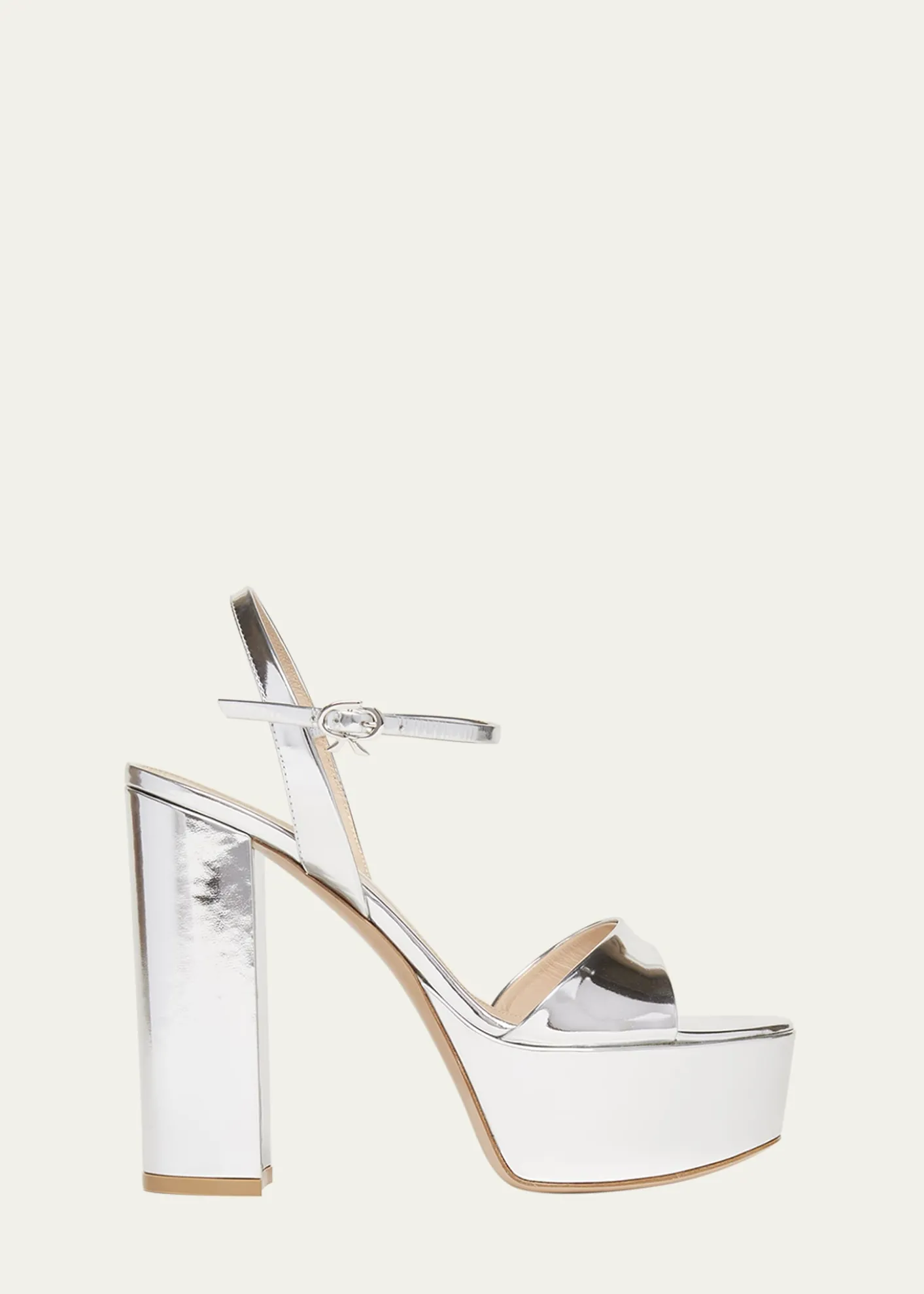 Gianvito RossiMetallic Ankle-Strap Platform Sandals