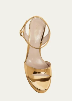 Gianvito RossiMetallic Ankle-Strap Platform Sandals