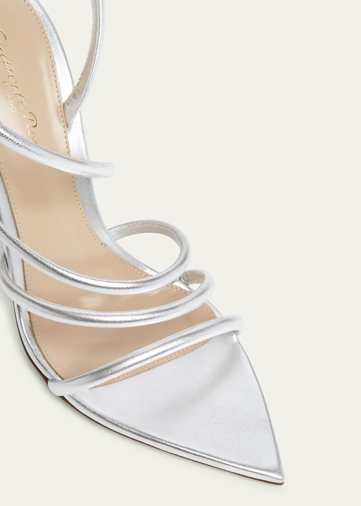 Gianvito RossiMetallic Leather Strappy Sandals