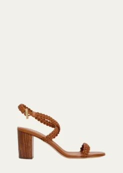 Gianvito Rossi70mm Braided Leather Sandals