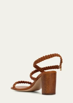 Gianvito Rossi70mm Braided Leather Sandals