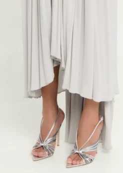 Gianvito Rossi105mm Metallic Leather Slingback Sandals