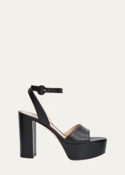 Gianvito Rossi70mm Nappa Leather Platform Sandals