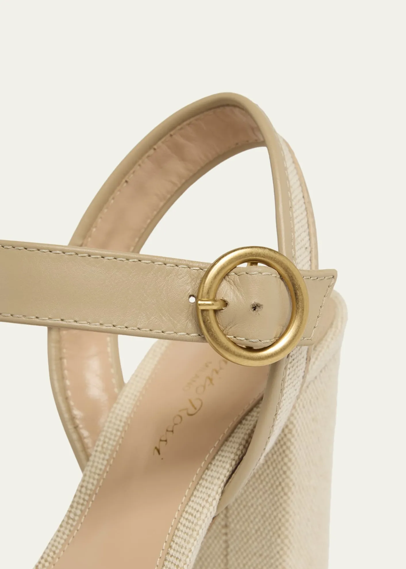 Gianvito Rossi70mm Platform Leather-Trimmed Canvas Sandals